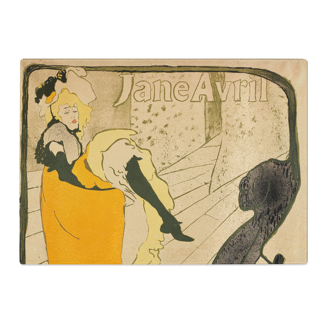 Jane Avril Vol.2 by Henri De Toulouse-Lautrec Chopping Board
