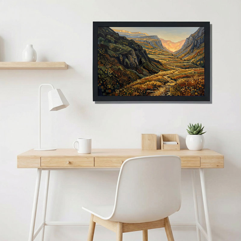 Art mural sur toile Mountain Valley, H 24 po x l 36 po