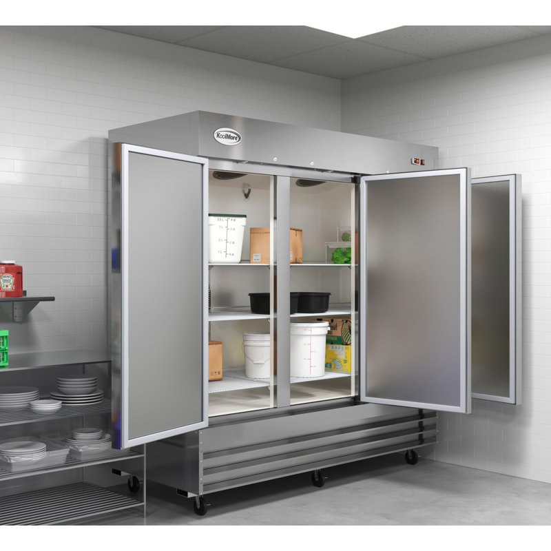 80 in. Three Door Commercial Reach In Refrigerator 72 cu. ft. (RIR-3D-SS)