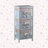 3 Drawer Wooden Cabinet with Wicker Storage Baskets and White Bear Design for Home Organization