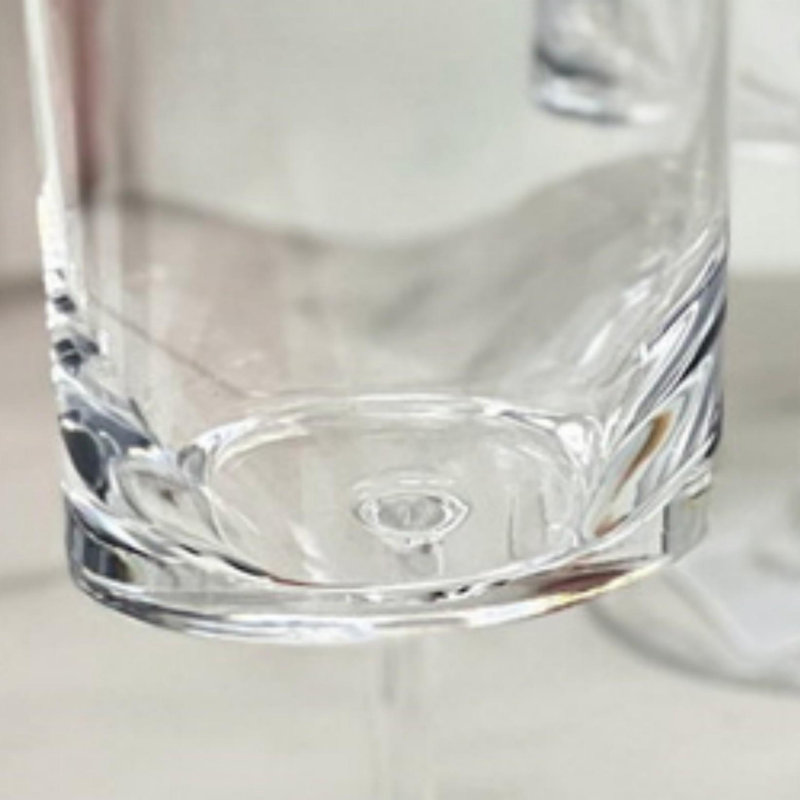 Ensemble de 4 verres à vin ovales en plastique Halo, Transparent
