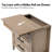 Giordana 28"W Transitional 3-Drawer Nightstand with Hidden Pull-out Drawer and Charging Station-107624983