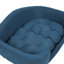 Lit luxueux pour chien de style Mid-Century moderne avec pieds en bois de bouleau et coussin capitonné moelleux, idéal pour le confort et le style des petits chiens-904490651