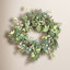 18" Farmhouse Artificial Spring Summer Eucalyptus Berry Front Door Wreath