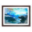 Boats Docked in the Harbour in Abstract - Picture Frame Painting Print-55679320-55679321