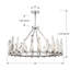 Watson 8 Light Polished Nickel Chandelier
