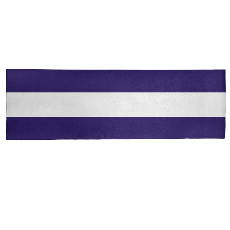 Tapis de zone en poly-rayures baltimore retour foote, Tapis de couloir 2 pi 6 po x 8 pi