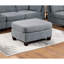 6 canapé modulaire gris avec tissu en lin et pour le salon en couleur