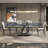 Rectangular Blue Microlite Stone Dining Table Sets-102627684