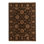 Wool Floral Area Rug in Black/Brown/Beige