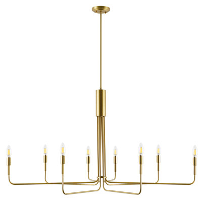 8 - Light Dimmable Modern Linear Chandelier