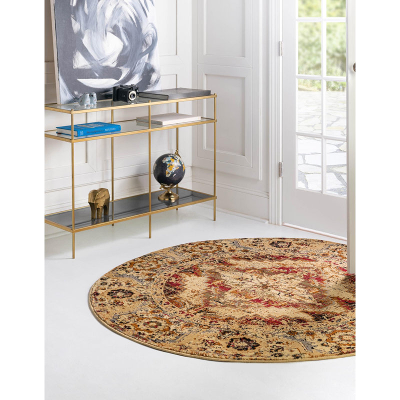Alameda Oriental Indoor Rug, Round 7'1"