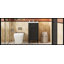 Meuble-lavabo autoportant de 16 po de style français avec lavabo en céramique, armoire simple avec porte à fermeture douce, tablette réglable et pieds pleins, noir-257871641