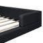 Lit plateforme tapissier avec 2 lampes de lecture-247975712