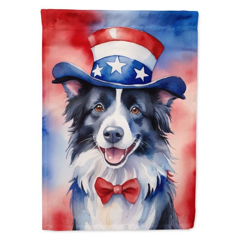 Drapeau patriotique du jardin américain, Border Collie