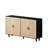 4-Door Decorative Cabinet, Black - For Bedroom, Living Room, Office, Materials, Spacious Interior, Adjustable Shelf, Simple Installation And Maintenance Routines Storage Functional For Everywhere,-428241763