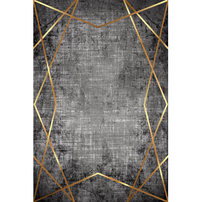 Premium Woven Carpet, 4.6 x 7.2 ft, 100% Polyester, 650 g/m² | Antibacterial, Non-Slip PVC Underside, 0.3 in Pile Height | Machine Washable, 3D Digital Printing | Ideal for Living Room, Bedroom & Office Decor