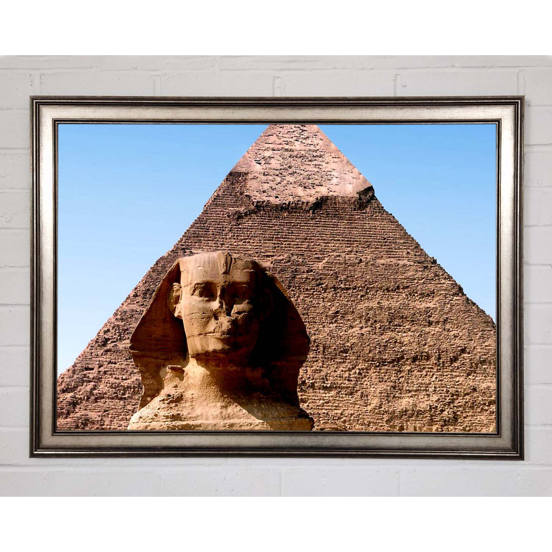 Große Pyramide von Gizeh - Einzelner Bilderrahmen Kunstdrucke