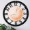 Horloge murale ronde en fer 10 po avec mouvement à quartz silencieux, chiffres arabes, impression UV
