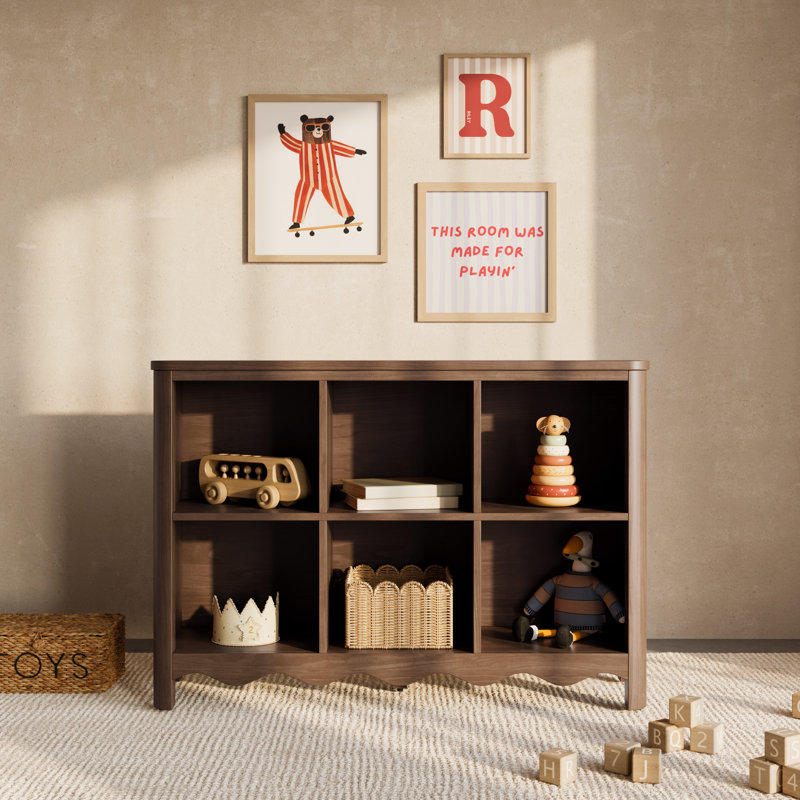 Casablanca 6 Cube Organizer Bookcase, Hazelnut