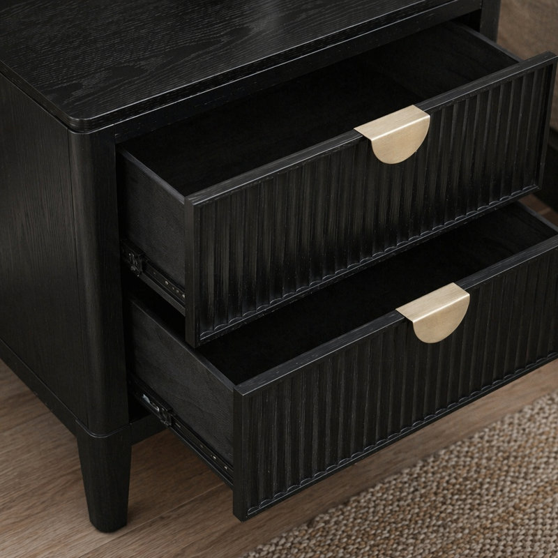 Table de chevet 2 tiroirs Mason