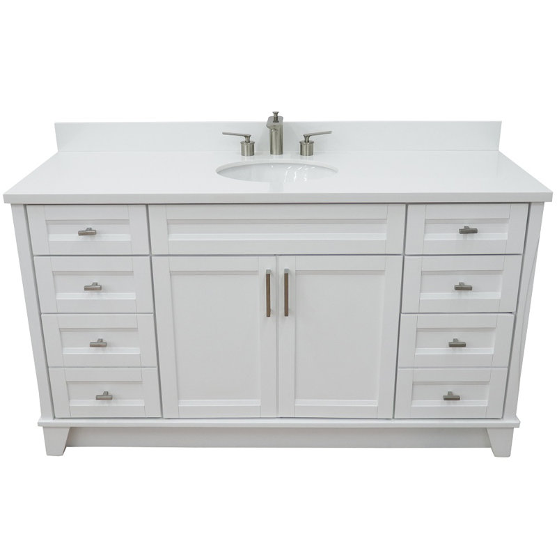 Ensemble de meuble-lavabo simple 61 po Abdirahmaan