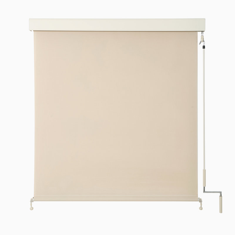 Store enroulé semi-transparent, Beige, L 84 po x L 96 po