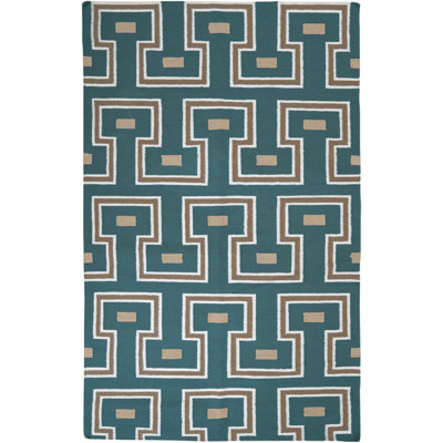 Tapis bleu sarcelle Frontier