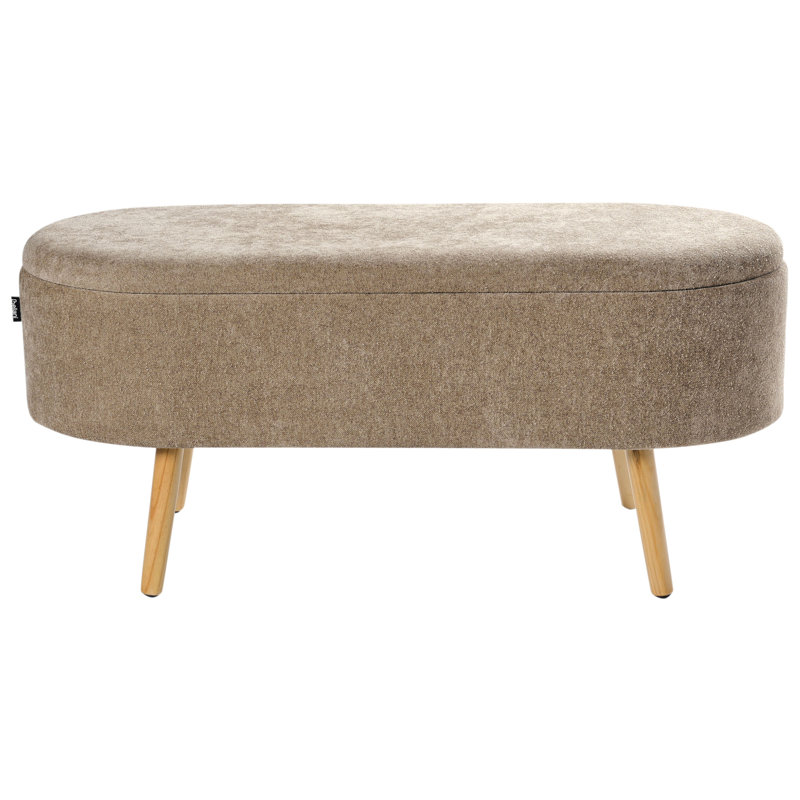 OKLAHOMA Chenille Upholstered Storage Bench