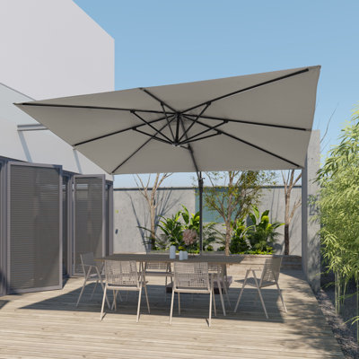 11.5' x 9' Rectangular Cantilever Umbrella