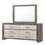 Commode 1 pièce commode à deux tons avec tiroirs de rangement pratiques