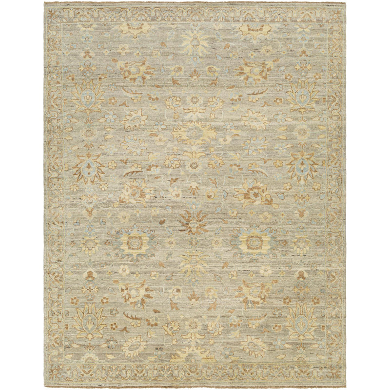 Tolz Hand Knotted Area Rug, Rectangle 8' x 10'