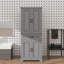 Armoire de rangement pour salle de bain avec portes et tiroir offrant un grand espace de rangement-868239371
