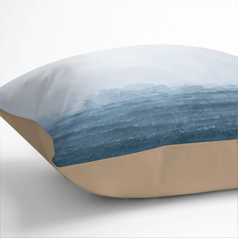 Square Throw Cushion, 55cm H x 55c m W x 20cm D, Stone