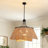 8 - light 31.49" Handmade Rattan Chandelier