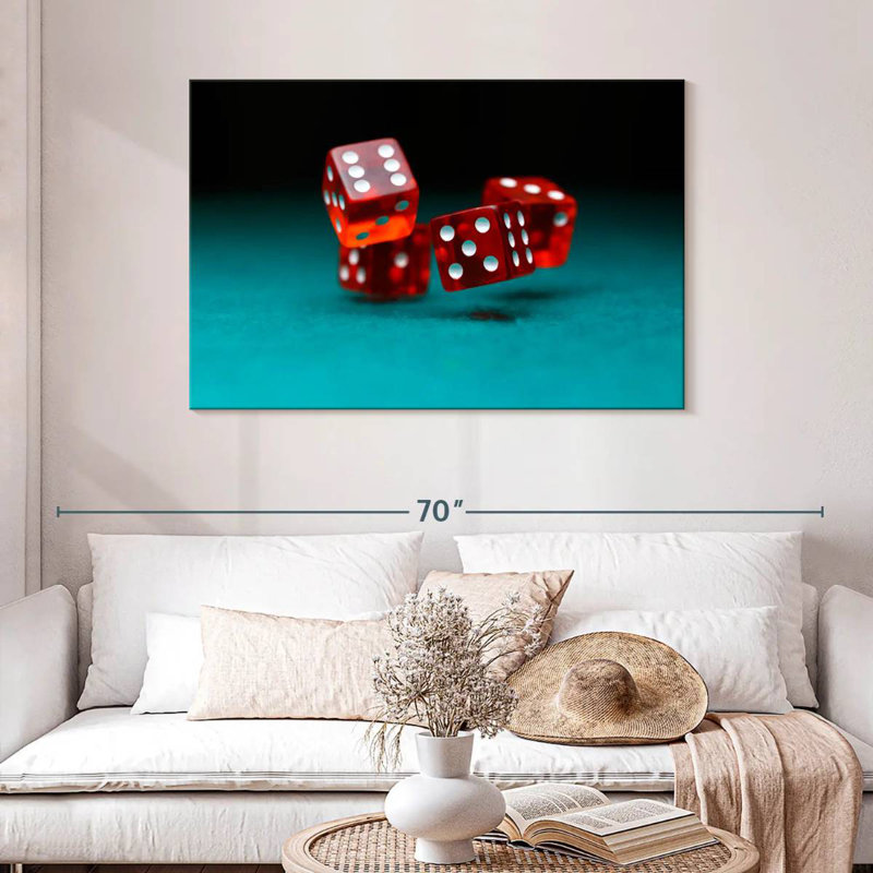 Senne Rolling Dice, 30" H x 45" W