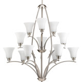 Jilliann 12 - Light Dimmable Tiered Chandelier