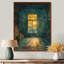 Toile commerciale verte et jaune - Warehouse, art mural-970020029-970020003