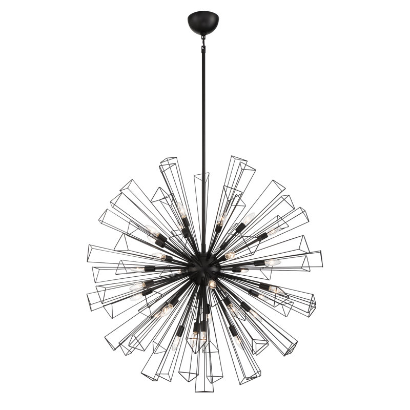 Dendelio 29 light Chandelier, Black
