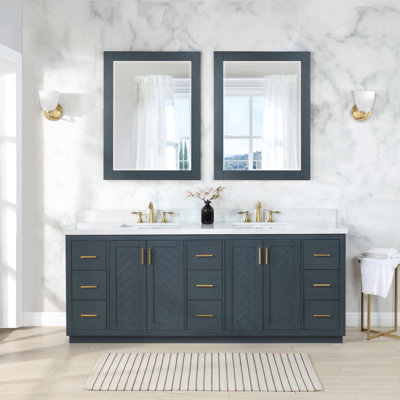Gazsi Wood Bathroom Vanity Set