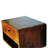 Curved Elegance Floating Nightstand in Chestnut Finish