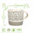 Nicola Spring - Dipped Dotty Stoneware Coffee Mugs - 385ml-60545455