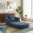 Oversized Upholstered Convertible Accent Barrel Chair-1364856244