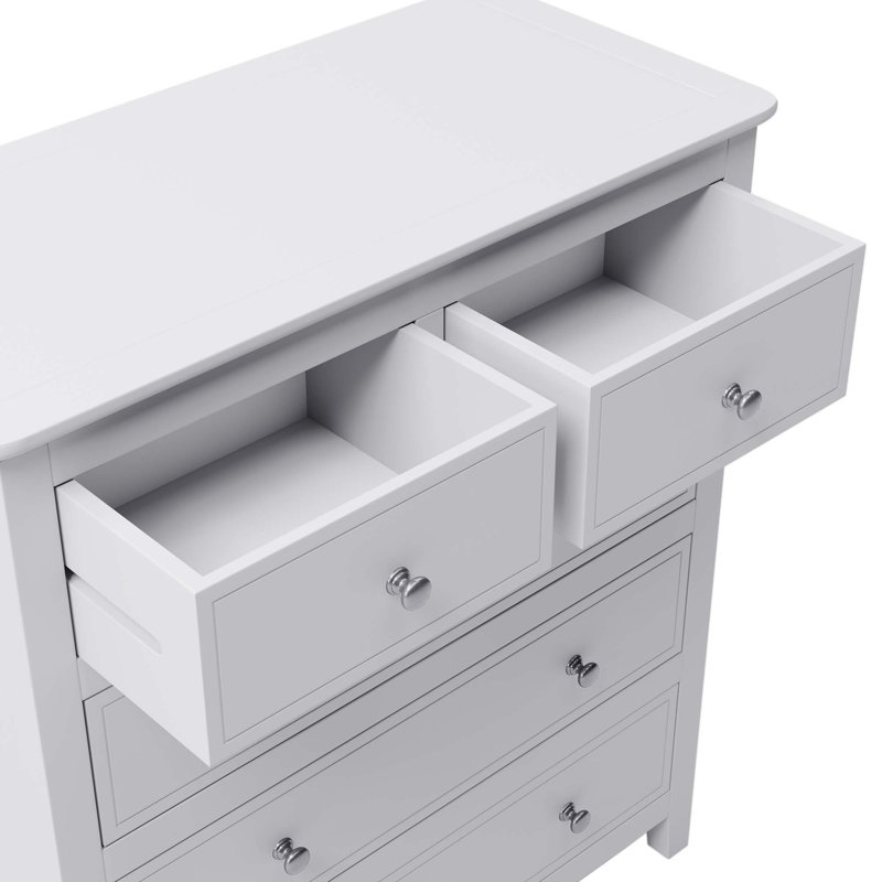 Solid Wood 5 Pieces Bedroom Sets(Bed+Nightstand*2+Chest+Dresser), Full
