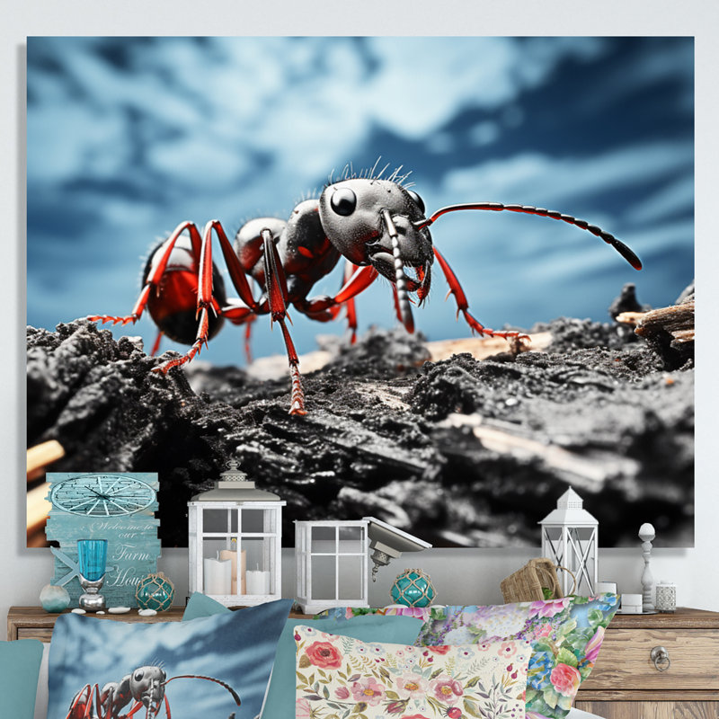 Ant Industrious I, reproduction d'art sur toile, H 16 po x l 32 po x P 1 po, Toile tendue
