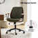 Oswina  37.75"H Modern Tilting Solid Wood Office Chair with Bent Wood