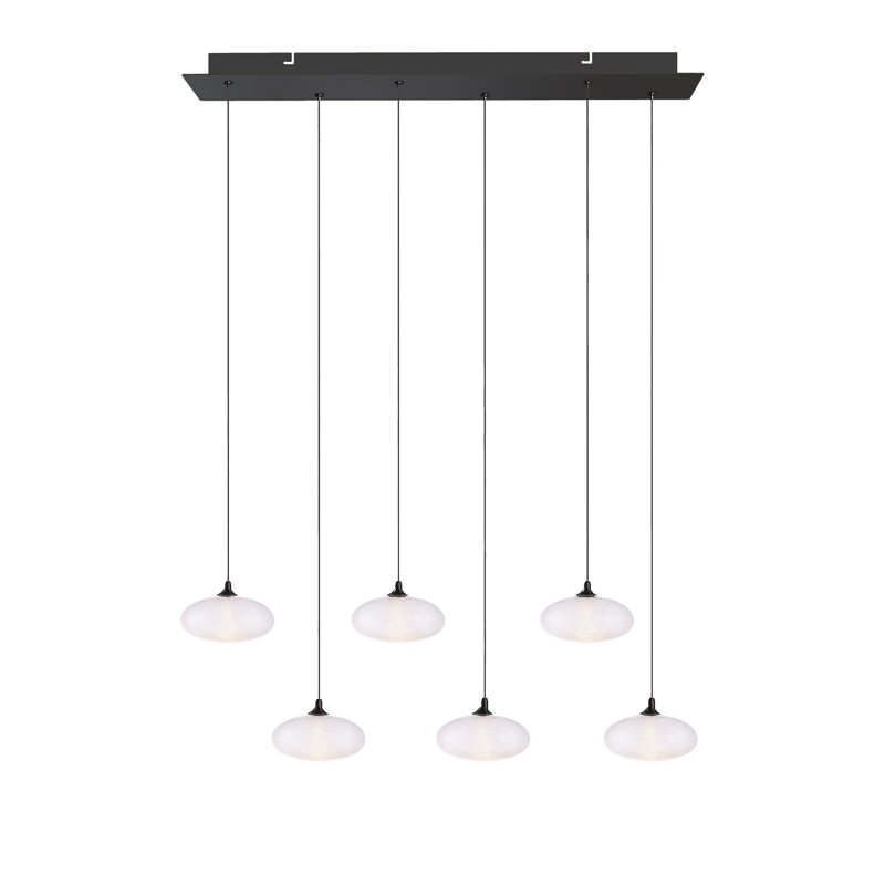 Alvie 6 - Light Cluster Pendant, Matte Black