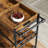 Bar Cart with Wheels, 3-Tier Serving Cart for Home, Mobile Rolling Beverage Cart with Wine Rack-417393023