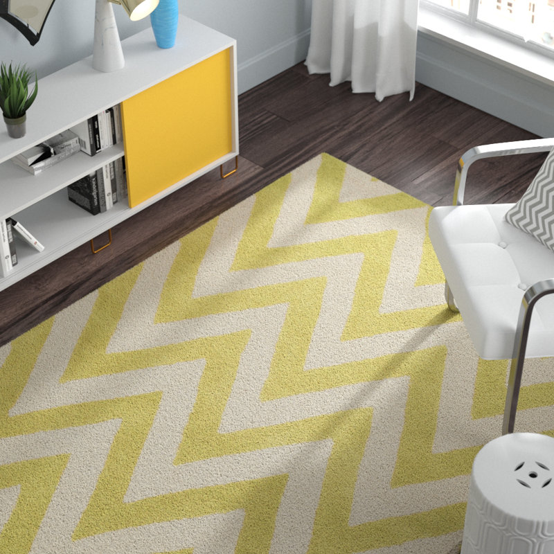 Tapis en laine touffeté à la main Sanyla, Rectangle 2 pi x 3 pi