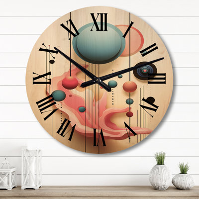 Sasithorn Solid Wood Wall Clock